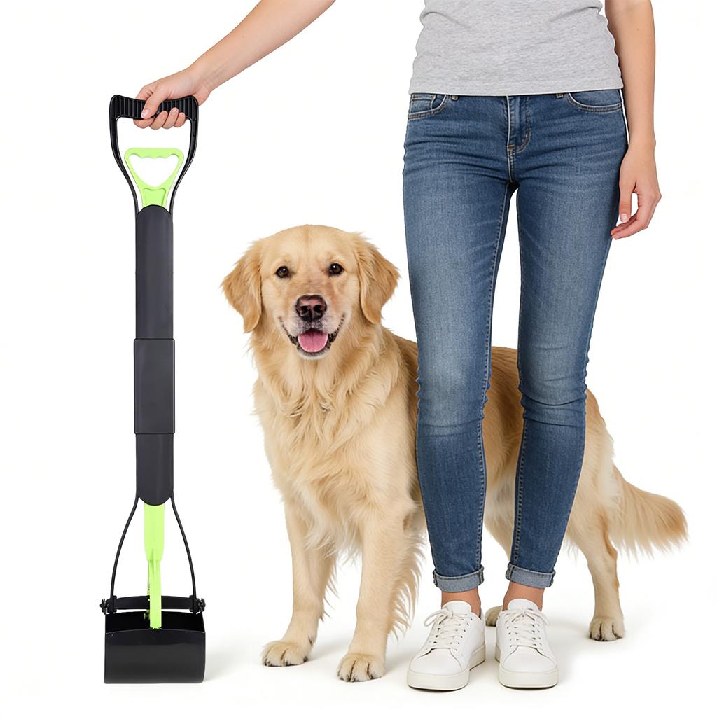 Pet Poop Pickup Clip Long Handle Foldable Dog Waste Cleaner Outdoor Poop Scooper Home Cleaning Excrement Tool Supplies
