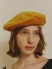 Poejidam [Let There Be Light] Velvet Beret In Mustard