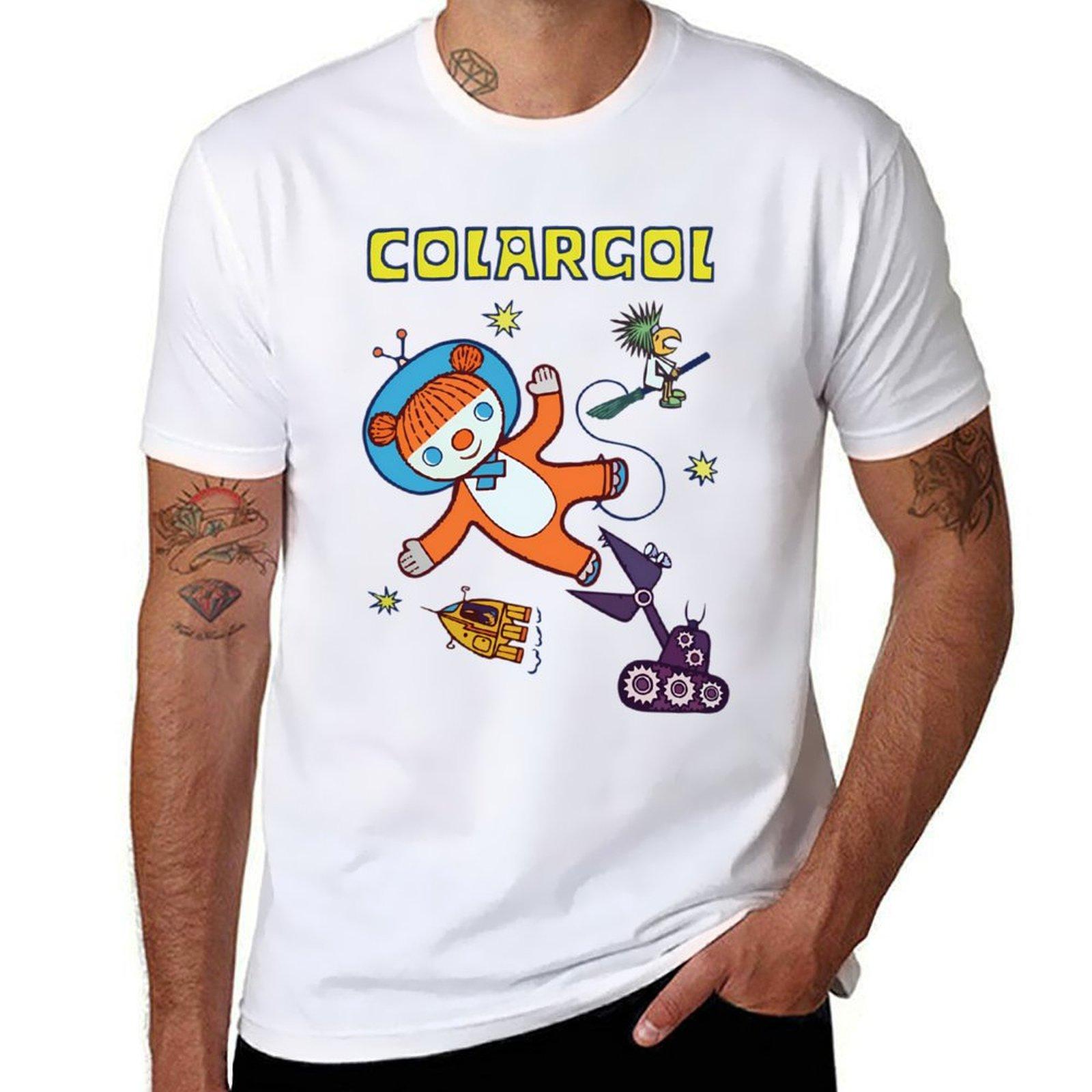 

Colargol Bear in Space T-Shirt vintage korean fashion aesthetic clothes quick-drying mens white t shirts S
