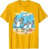Funny Seagull Volleyball Beach Game Graphic Tee Soft Cotton Unisex TShirt