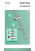 Adjustable 304 Stainless Steel Shower Head Holder & Storage Rack