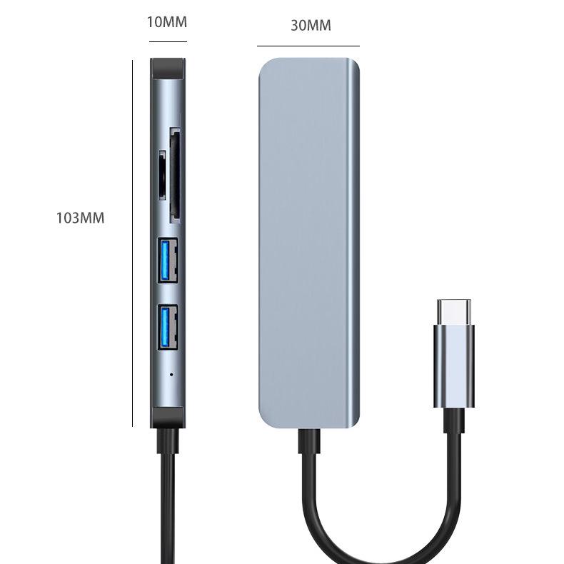 Hot Selling USB 3.0 Type-C Hub Card Reader & Phone/Computer Splitter