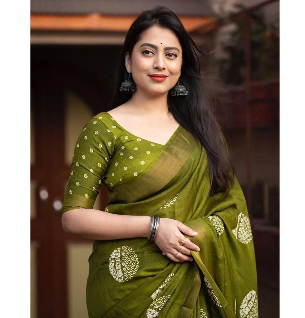 Indische Damen Saree Designer Party Wear Sari Pakistanisch Bollywood Baumwolle Krepp Saree