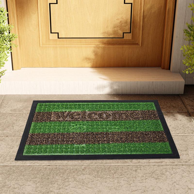 Durable Rubber Door Pad,welcome Door Pad for Indoor and Outdoor Doors, with Grid Groove Pad, Dustproof, Anti Fouling,absorbent