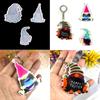 Shiny Glossy Silicone Resin Molds Easter Dwarf Keychain Mold DIY Keychain Pendant Jewelry Epoxy Resin Crafting Molds