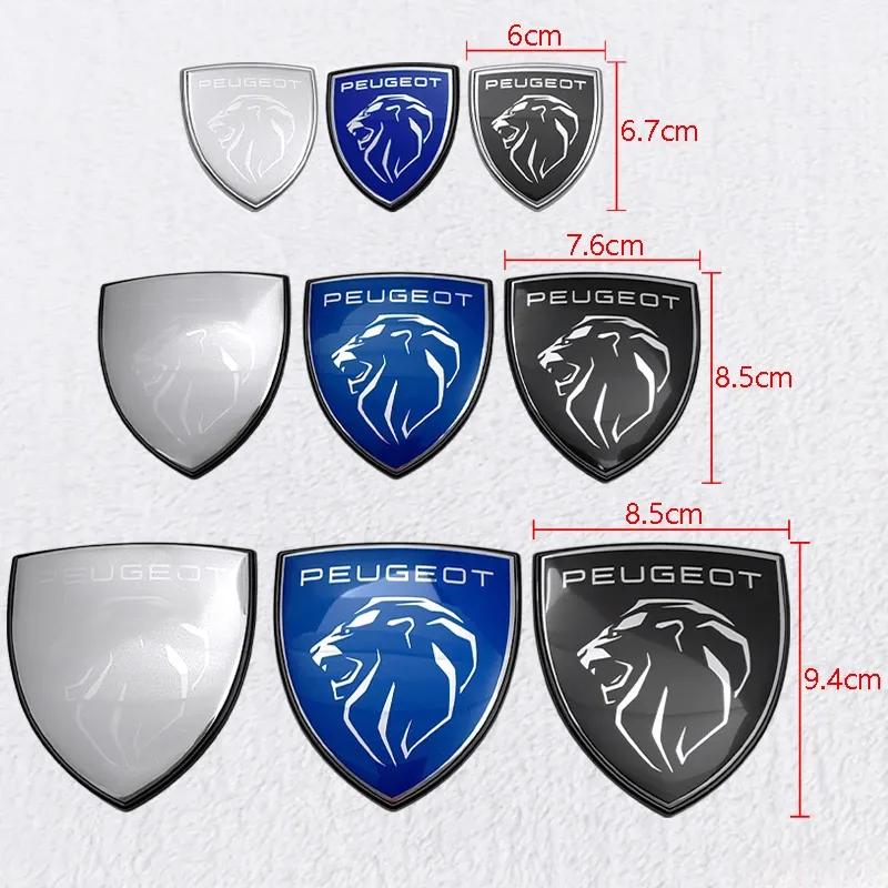 Adesivi Anteriori per Auto in ABS Emblema Posteriore per Bagagliaio Decalcomania Laterale per Peugeot 308 3008 307 207 208 508 108 306 406 4008 5008 408 407 301 2008