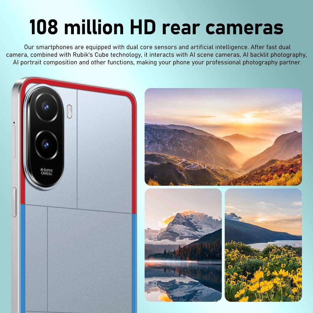 M7Plus 16GB+1TB Android Smartphone: 7.3" Large Full Screen, Dual SIM/Standby, Dropship Compatible