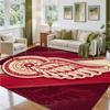 Detroit Red Wings Design Crystal Velvet Rug Soft Decorative Mat for Bedroom Entrance