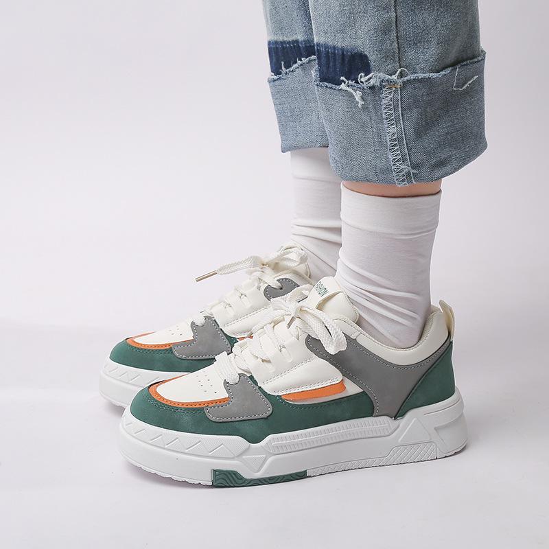 Thick Baseplate Shoes Women's Spring and Autumn New Ins Trendy Fashion Versatile Casual Sports Little White Shoes