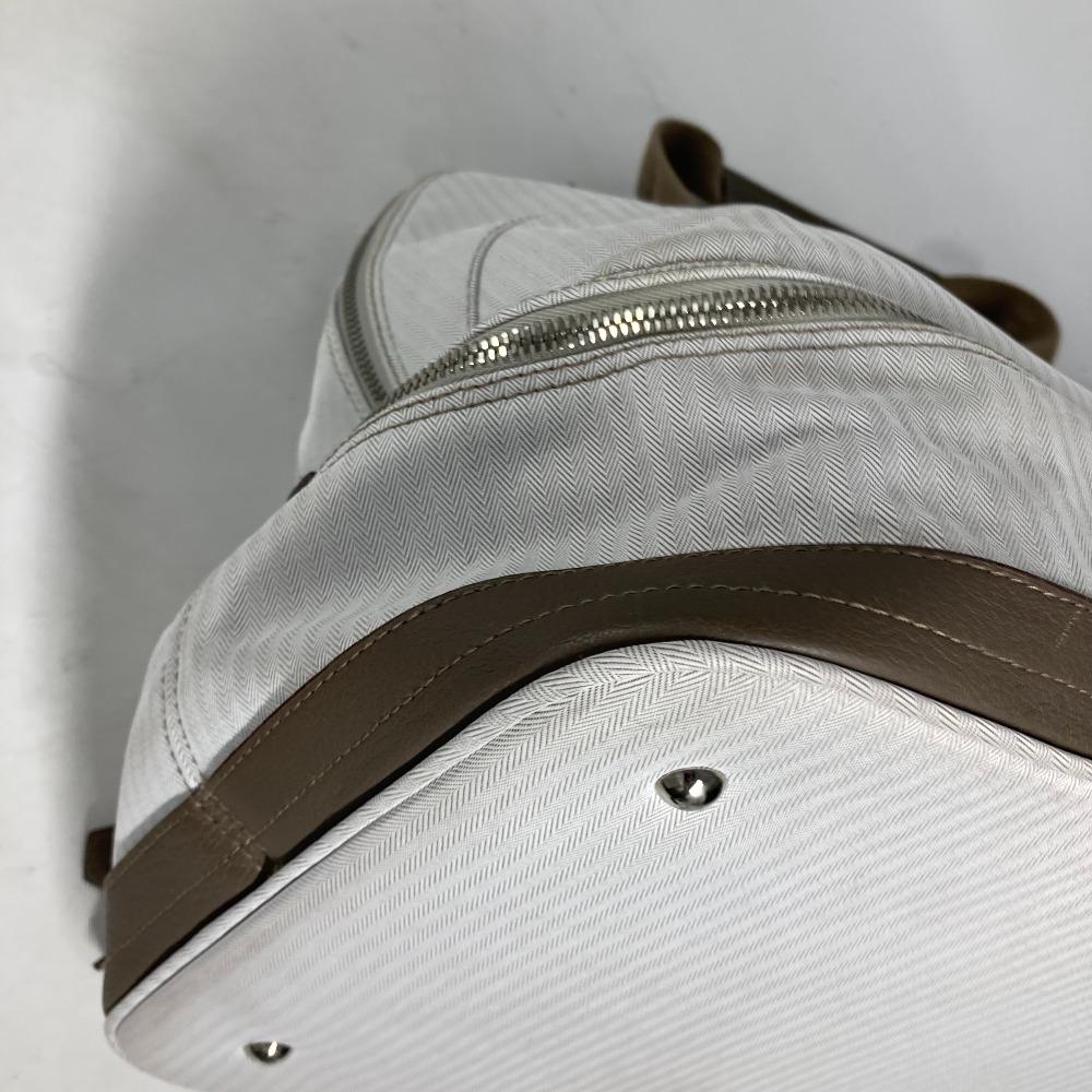 HERMES Sac de Golf 40 Bags Golf Bags Hand Bag Beige/White