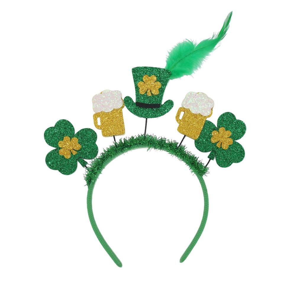 St. Patrick's Day Shamrock Headband for Irish Party Celebrations