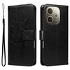 For Oppo A5 Energy 5G (China)/Oppo A5 Pro 4G (Global) Phone Case with Stand Cat Tree Pattern Leather Wallet Mobile Cover