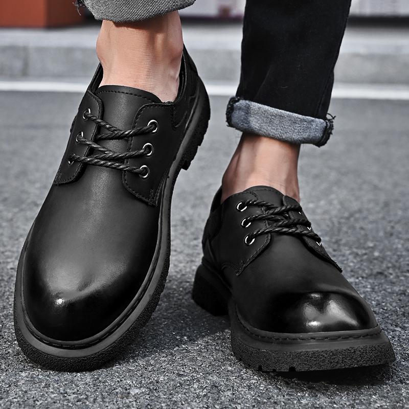 Men Dress Shoes Suede Leather Business Party Leather Wedding Shoes Men  Flats Oxfords Formal Shoes Buy cheaply on Joom