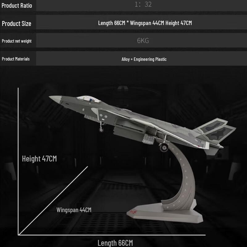 SPSR J-20 Stealth Fighter Jet Model
