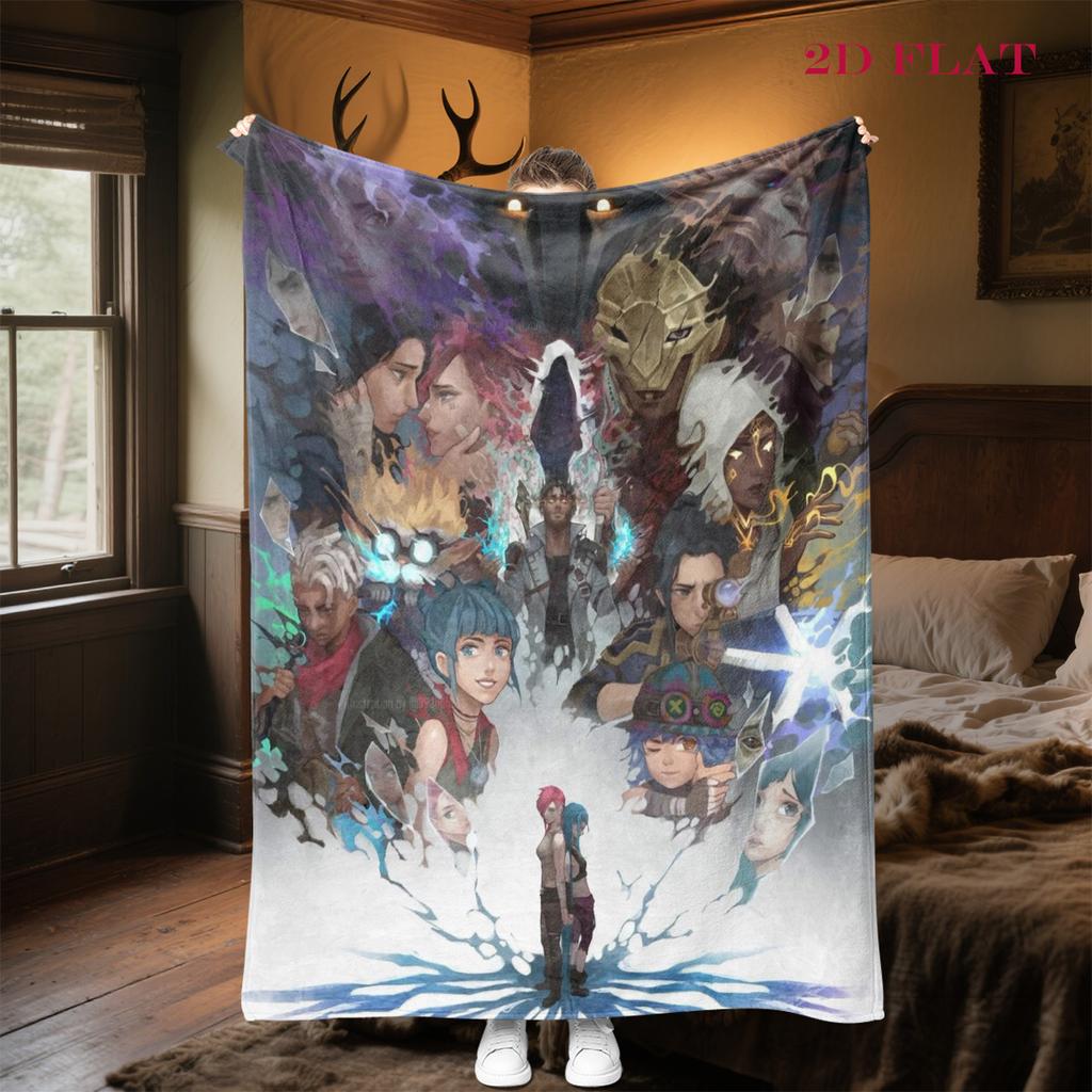 Enigmatic Blue Eyes Blanket Sofa Blanket Camping Trip Air Conditioning Blanket Office Rest Blanket Christmas Gifts