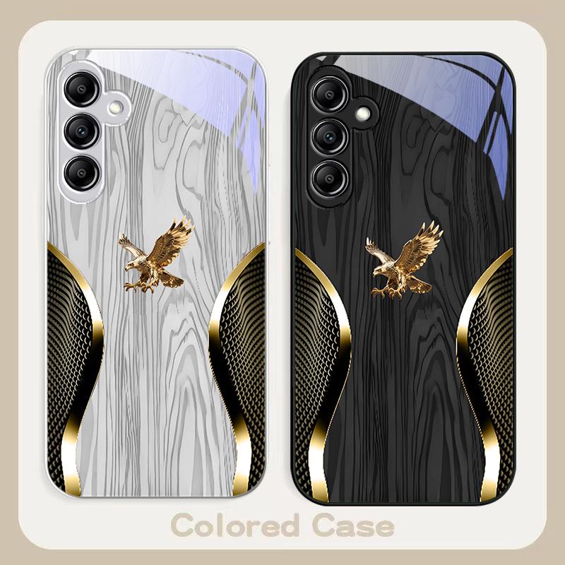 Noble Golden Eagle Ring For Samsung A20 30 22 23 24 25 26 31 32 A33 34 35 42 50 51 52 53 54 55 56 70 71 72 73 glass phone case