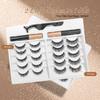 Magnetic Eyelash Curling Set with Glue-Free False Lashes - 10 Pairs Mixed