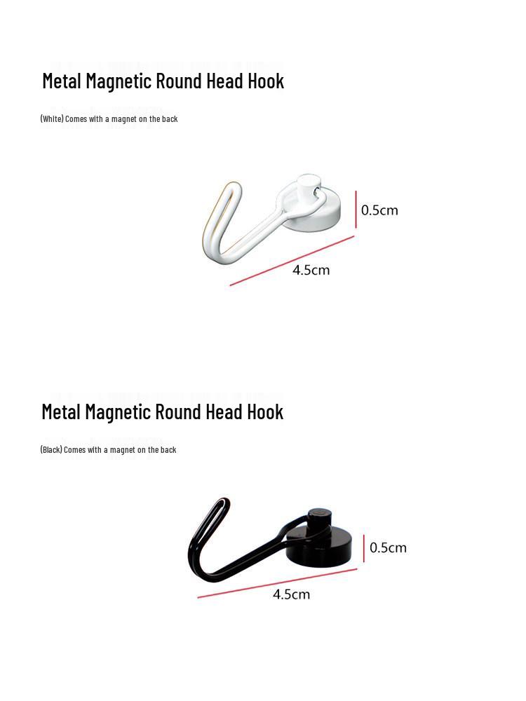 Japanese Strong Magnetic Mini Metal Hook for Refrigerator and Kitchen Use, No-Drill Required