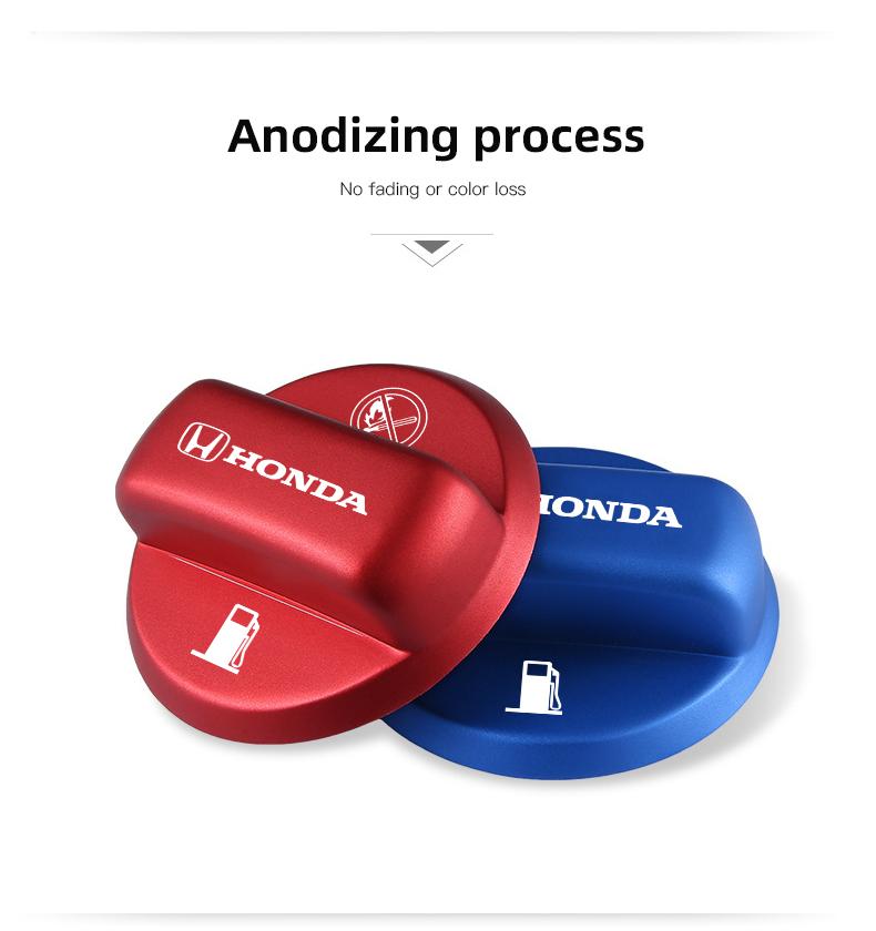 CPM1 Frosted Aluminum Alloy Car Fuel Tank Cap Cover For Honda Civic ZRV FIT CRV Accord Jazz HRV Stepwgn Prelude Insight Odyssey Vezel