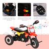 Kids Trike, Toddler Pedal Motorcycle, Kids Ride On Tricycle Early Learning W/ Music Lights Handlebar Stickers Exercise Boys Girls Gift for 18 - 36