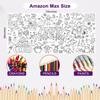 Creative Halloween Graffiti Tablecloth Handmade Cartoon Children's Drawing Tablecloth 183x76cm Waterproof Large Coloring Posters