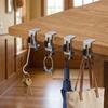 2PCS Steel Adjustable Desk Edge Hook Punch-free Table Side Backpack Rack  Dormitories