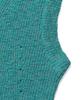Doffjason Loose Fit Curly Knit Vest Teal Green