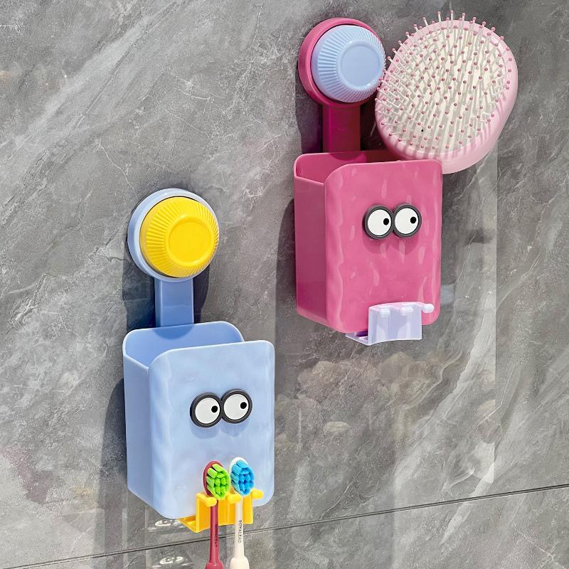 Bathroom Toothbrush Organizer Easy Installation Creative Cartoon Designs Toothbrush Holders For Household Bathroom Ornament