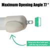 Fechador de Porta de Tela Com Mecanismo de Liberação por Toque Ferragens de Montagem Universais Para Uso em Casa e Jardim