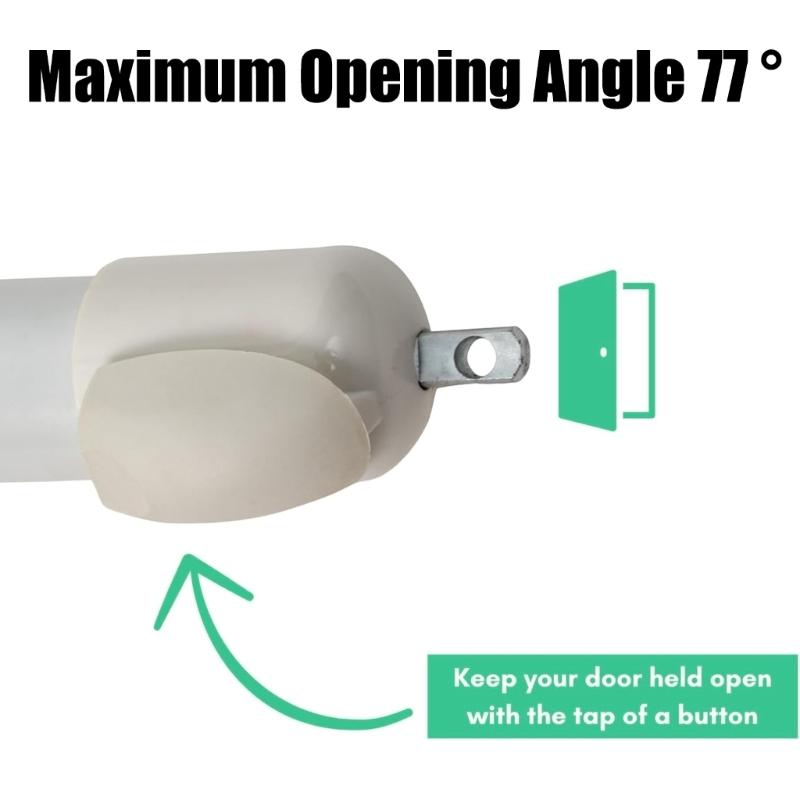 Fechador de Porta de Tela Com Mecanismo de Liberação por Toque Ferragens de Montagem Universais Para Uso em Casa e Jardim