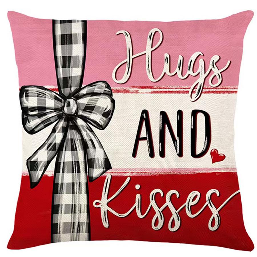 

Декоративна наволочка з принтом серця до Дня святого Валентина для дивана або ліжка 45x45cm