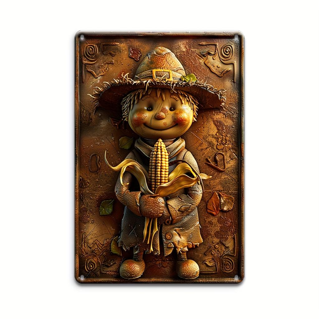 Vintage 3D Vegetables and Fruits Metal Tin Sign Plaque Decorative Plates for Farm Club Man Cave Bar Home Hotel Cafe Wall Decor