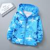Spring and Autumn Children's New Printed Coat Boys' and Girls' Hooded Fashion Jacket