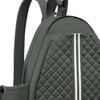 Tennis Bag Outdoor with Side Pockets Quilted Crossbody Backpack Green