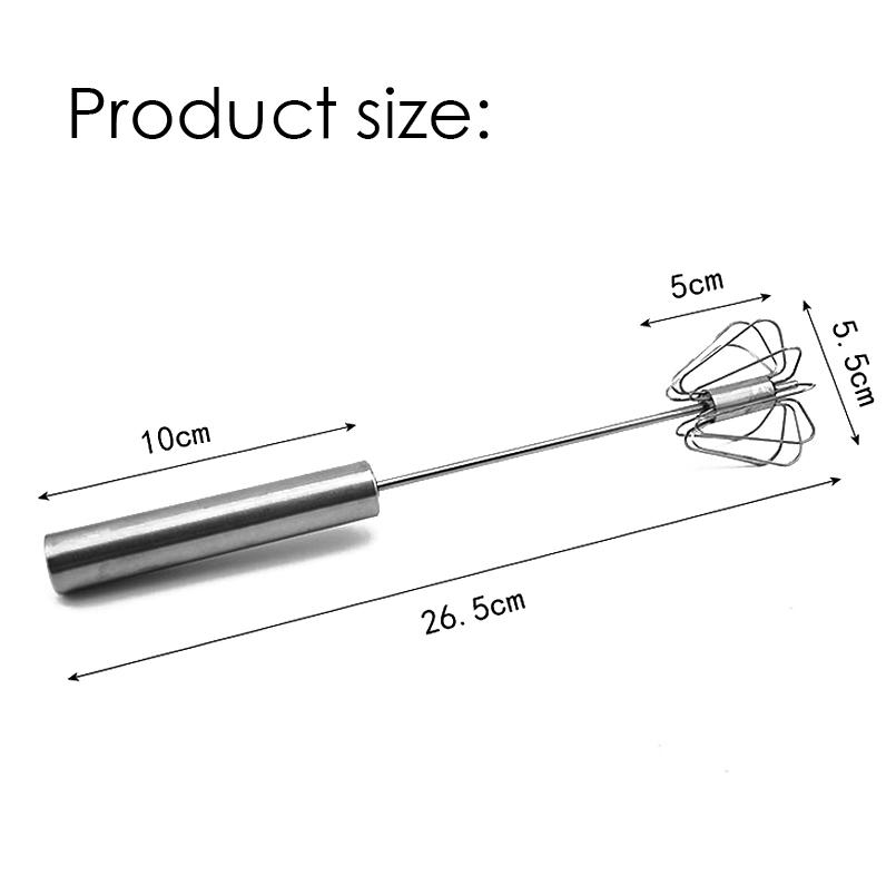 Stainless Easy Whisk Mixer Egg Cream Stirrer Sauce Shaker Cake Blender Beater