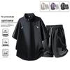 2026 Men's Casual Short Sleeve Sportswear Set - Breathable, Trendy, Handsome, Versatile Two-Piece