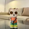 Cartoon Bear Piggy Bank: Creative Modern Ceramic Ornament for Living Room