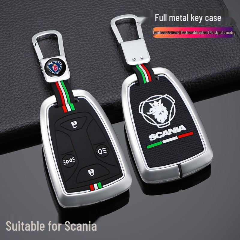 Scania Truck Tractor Key Case for R, G, P, S Series - Remote Shell with Buckle