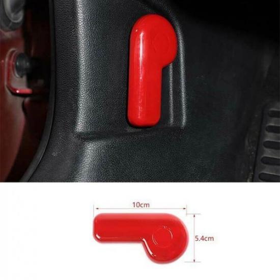 Red For Ford Mustang ABS 2015- 1PCS Switch Button Cover Decor Engine Hood