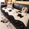 Winter Plush Non-Slip Cute Pattern Sofa Throw Cover  Cartoon Dog Sofa Cushion Soft Fuzzy Furniture Protector Couch Pad Mats