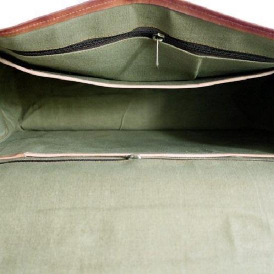 Сумка Кожаная Ретро Мужская Сумка Через Плечо Винтаж Путешествия Настоящий Портфель — фото 3