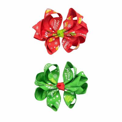 Barrette à cheveux nœud flocon de neige de Noël pour filles - Accessoire de coiffure festif
