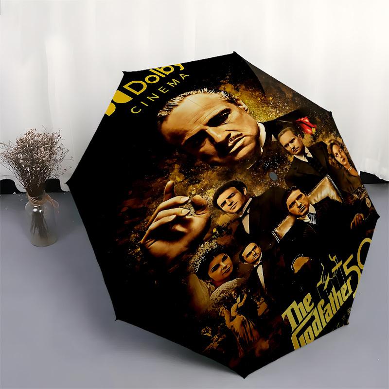 1pc Dolby Cinema The Godfather 50th AnniversaryOpen/Close Umbrella-Windproof, Compact Travel Umbrella, Sturdy 8-Rib Shaft, Outdoor Accessory1172