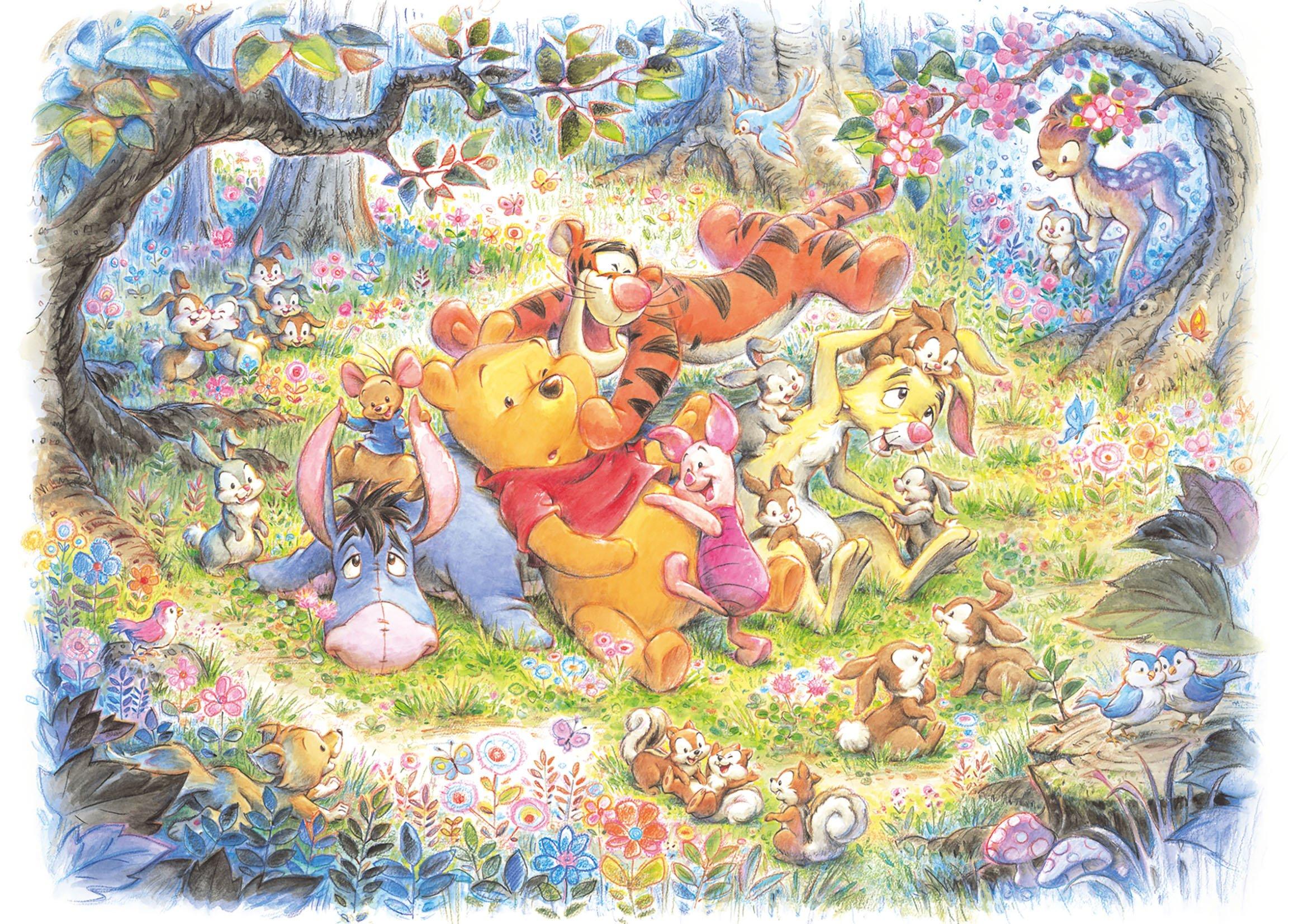 

Tenyo (Tenyo) [Made in Japan] 500-Piece Jigsaw Puzzle Disney Somehow Happy (35x49cm) D-500-421, Includes Glue, Spatula, and Service Card