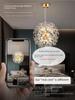 Dandelion Crystal Chandelier: Luxurious Nordic Style Living Room Light
