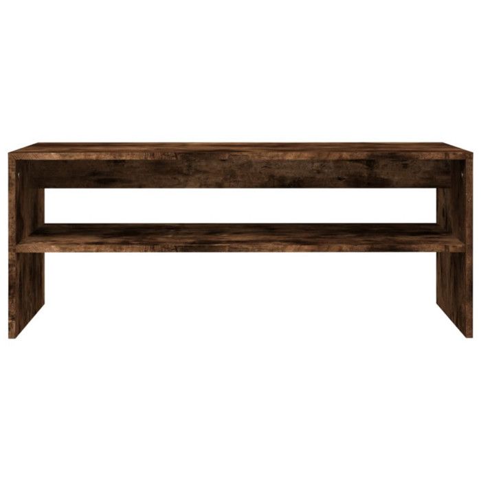 VidaXL Table basse Chêne fumé 100x40x40 cm Bois d'ingénierie 815255
