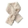 Winter Scarf Soft Imitation Rabbit Fur Solid Color Design Short Scarf Thickened Warm Plush