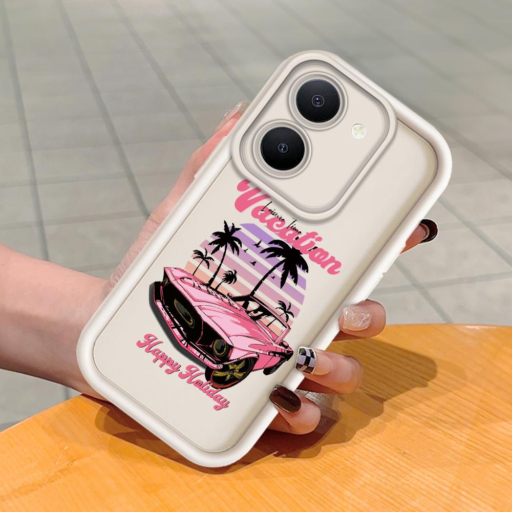 

Мягкий силиконовый квадратный чехол с рисунком лестницы для телефона, полное покрытие, противоударный защитный резиновый чехол для камеры для Vivo Vivo V20 Pro белый