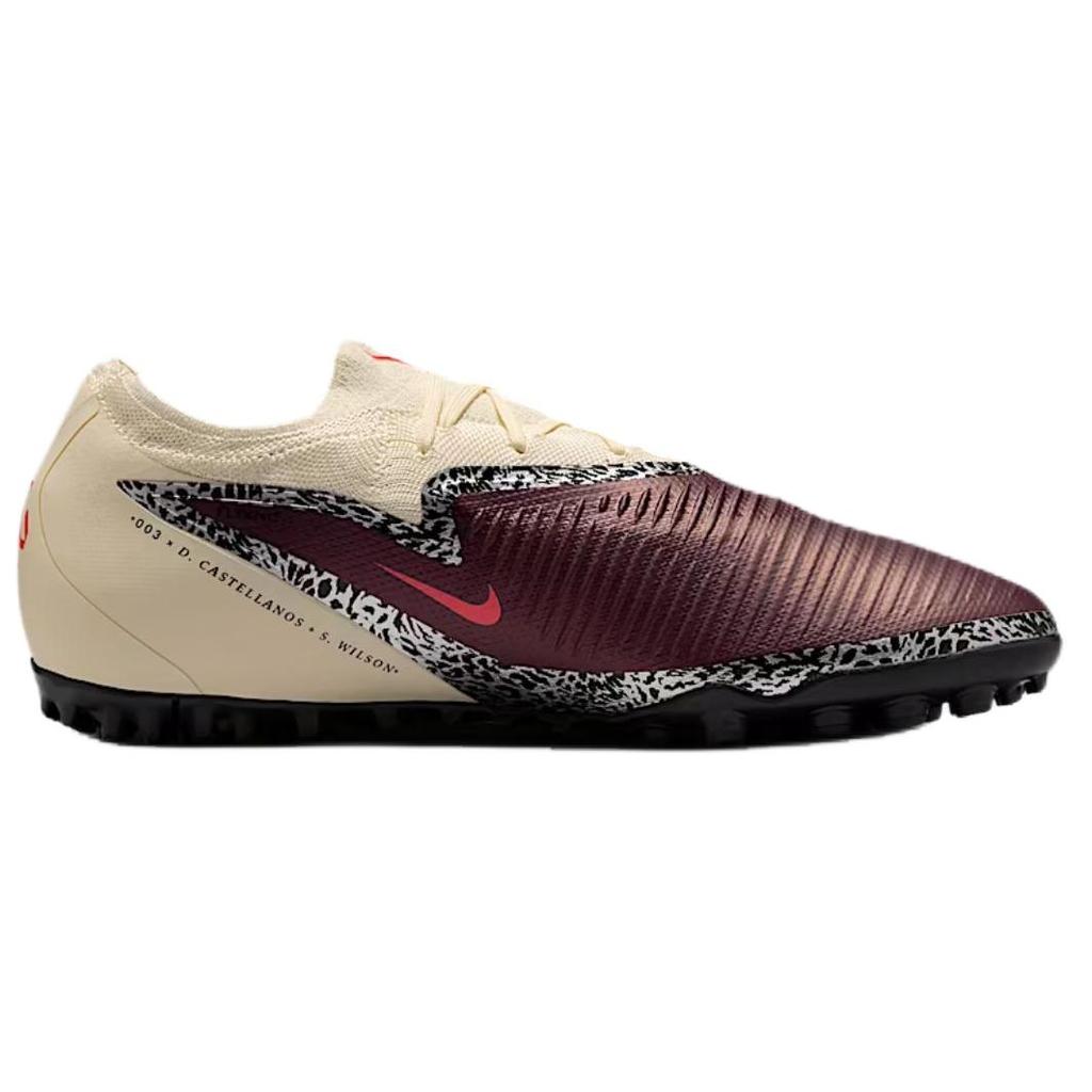 Nike Phantom 6 Artificial Turf Soccer Shoes Unisex Beige Red IR2364-611