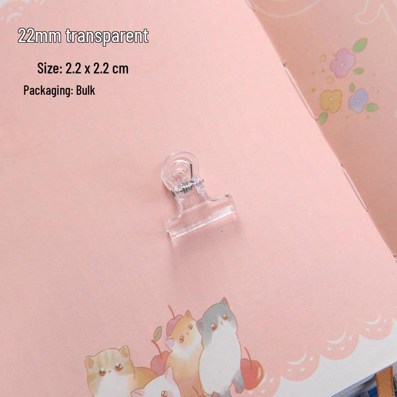 Transparent Multi-Functional Clip: Small Size for Papers, Tickets, and Snack Sealing
